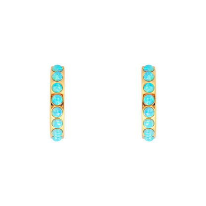 FAIRLEY - Blue Opal Crystal Midi Hoops