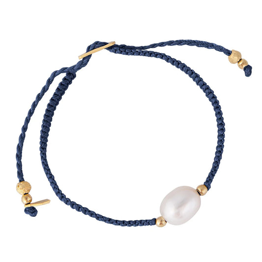 FAIRLEY - Pearl Rope Bracelet | Navy