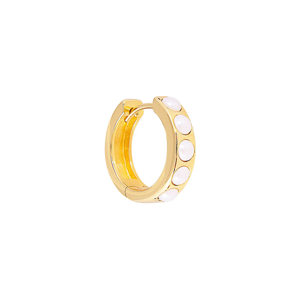 FAIRLEY - Crystal Pearl Midi Hoops FAIRLEY