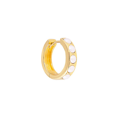 FAIRLEY - Crystal Pearl Midi Hoops FAIRLEY
