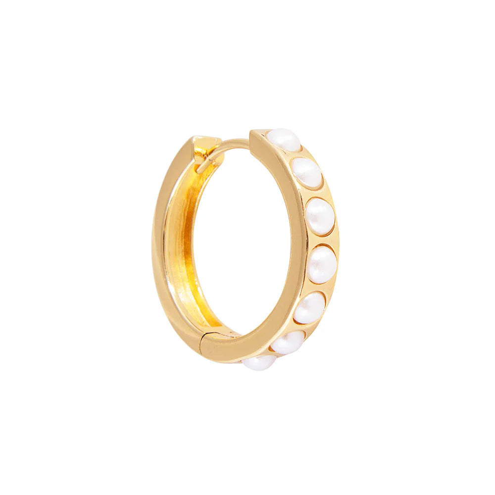 FAIRLEY - Crystal Pearl Maxi Hoops FAIRLEY