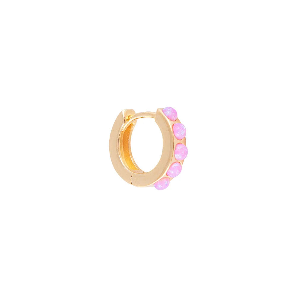 FAIRLEY - Pink Opal Crystal Huggies