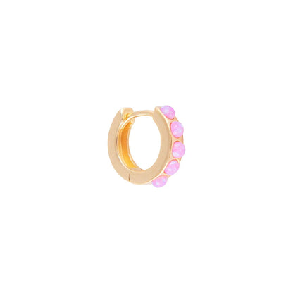 FAIRLEY - Pink Opal Crystal Huggies