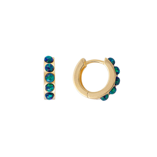 FAIRLEY - Jade Opal Crystal Huggies