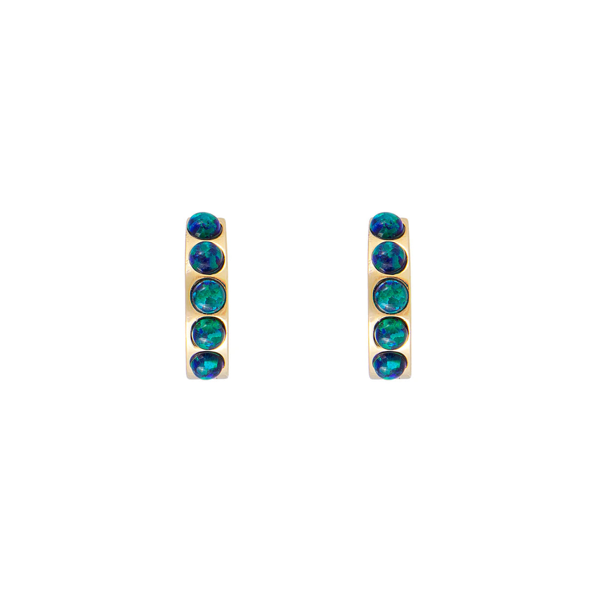 FAIRLEY - Jade Opal Crystal Huggies