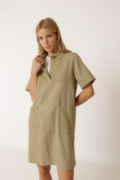 Indi & Cold - Polo Collar Dress