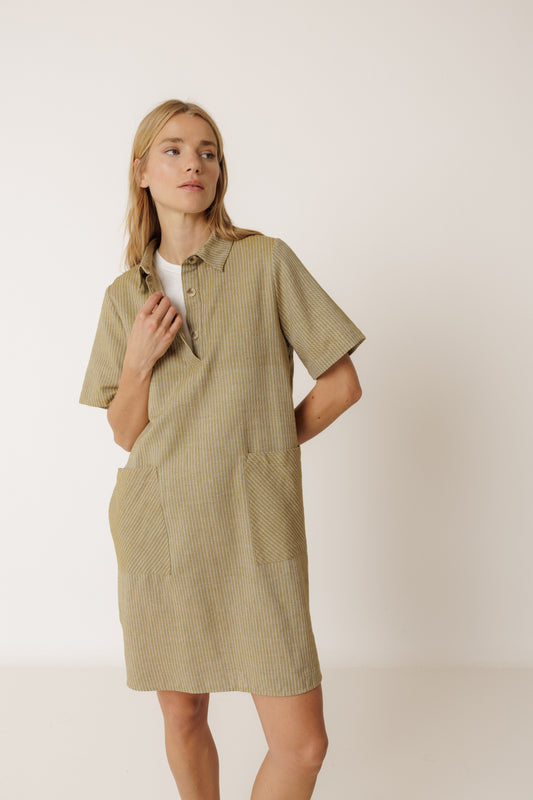 Indi & Cold - Polo Collar Dress