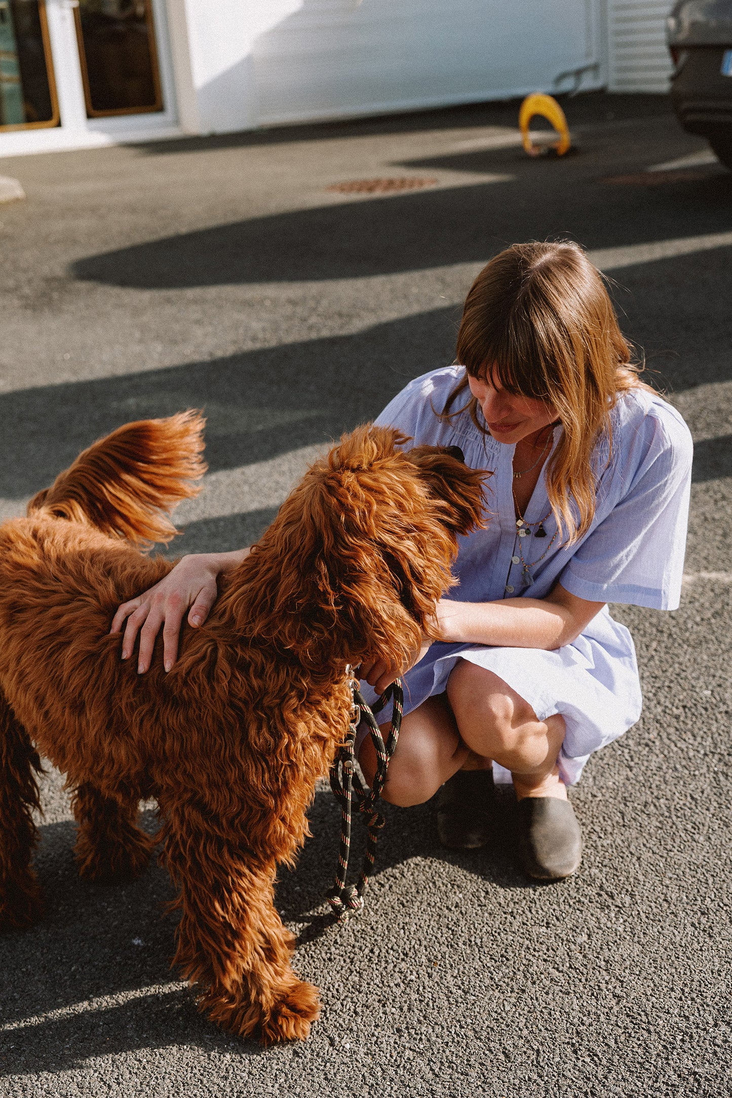 Indi & Cold - Short Pinstriped Dress