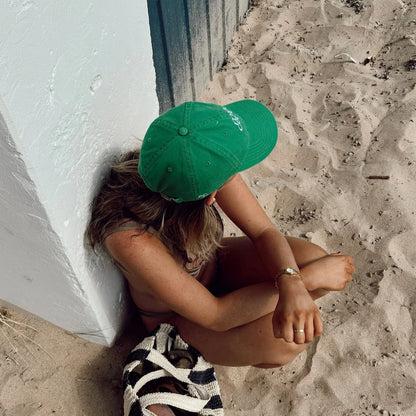 Mia Capri - Embroidered Cap | Green