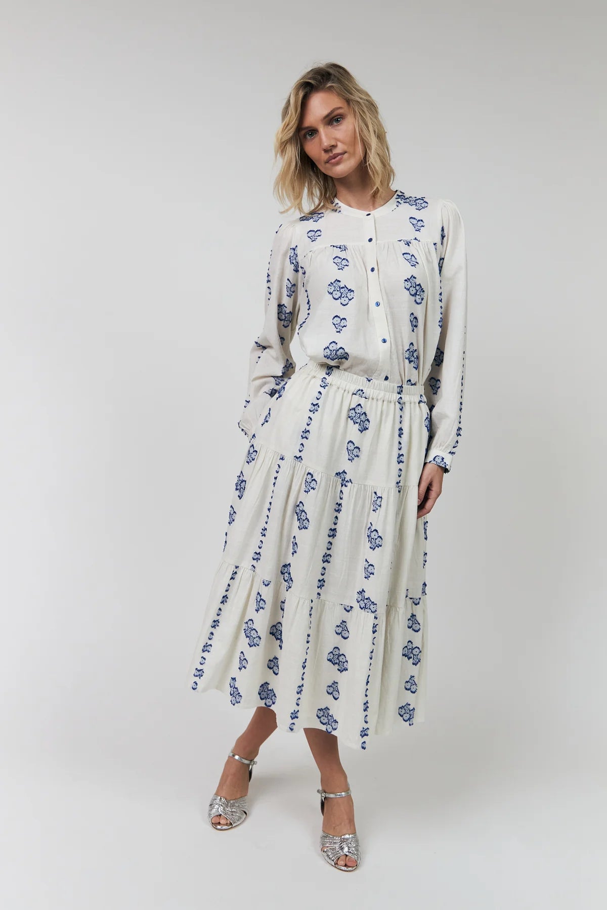 Lolly's Laundry - MorningLL Midi Skirt | Creme
