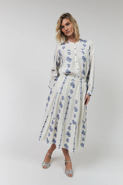 Lolly's Laundry - MorningLL Midi Skirt | Creme