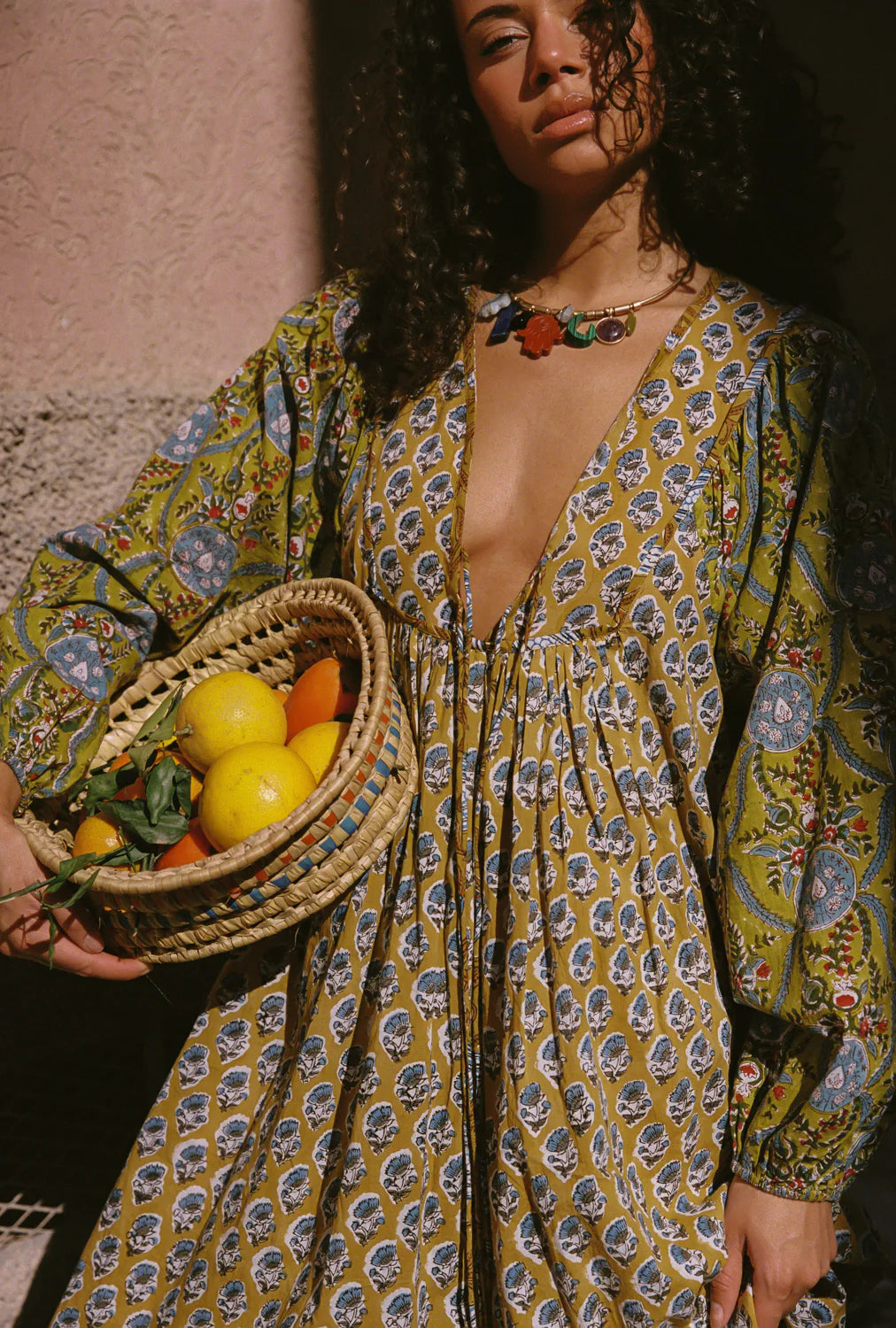 Kinga Csilla - Zoya Block Print Marrakech Dress