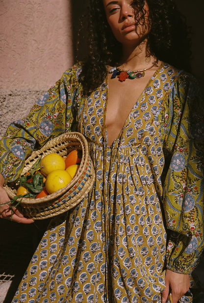 Kinga Csilla - Zoya Block Print Marrakech Dress
