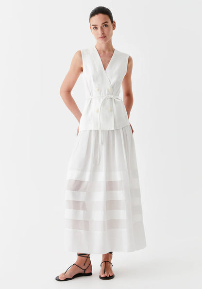 Morrison - Belle Linen skirt | Ivory Morrison