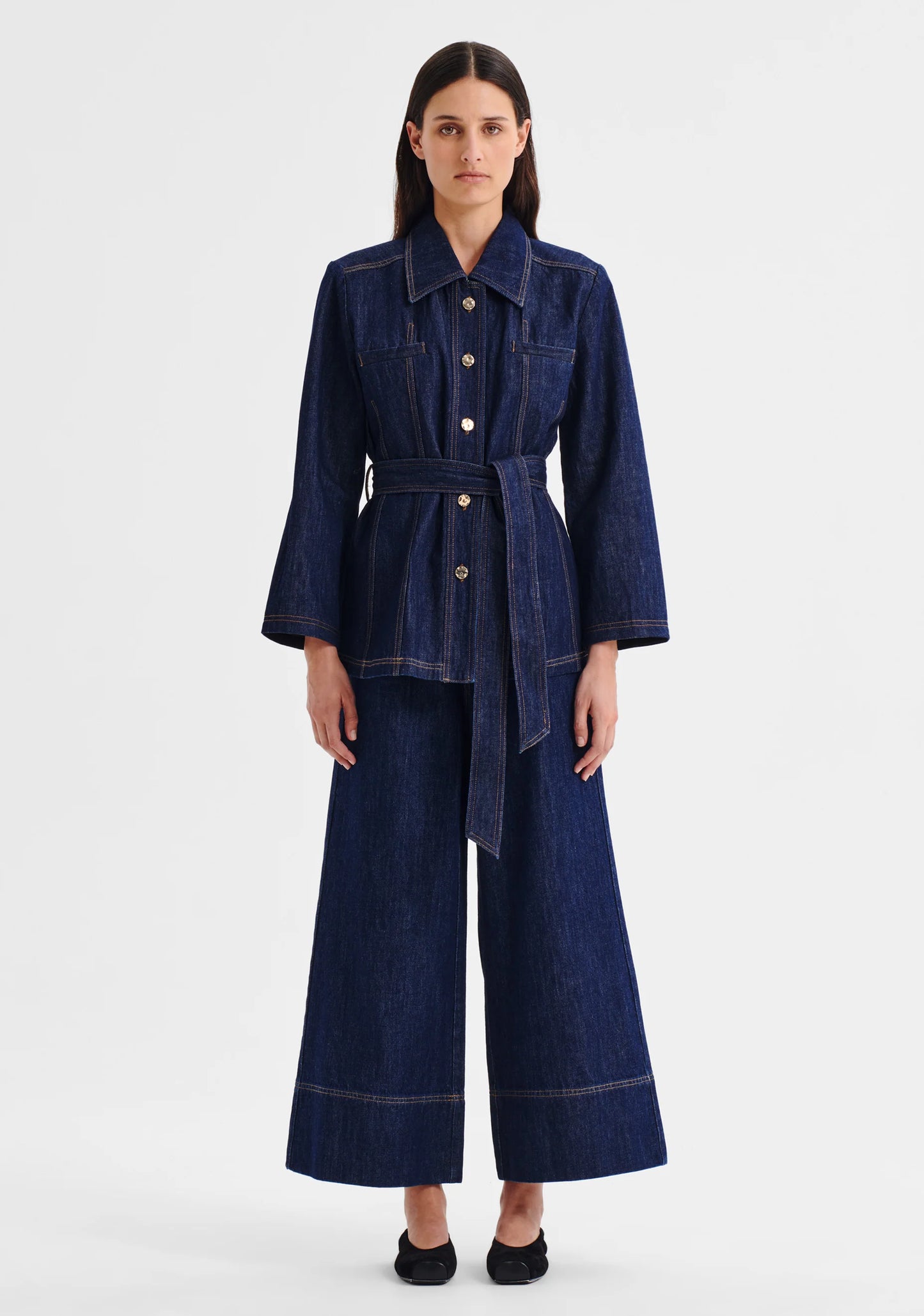 Morrison - Pierrot crop denim jean | Indigo