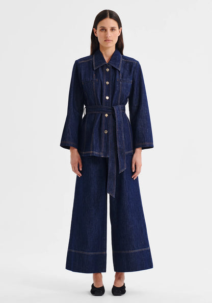 Morrison - Pierrot crop denim jean | Indigo