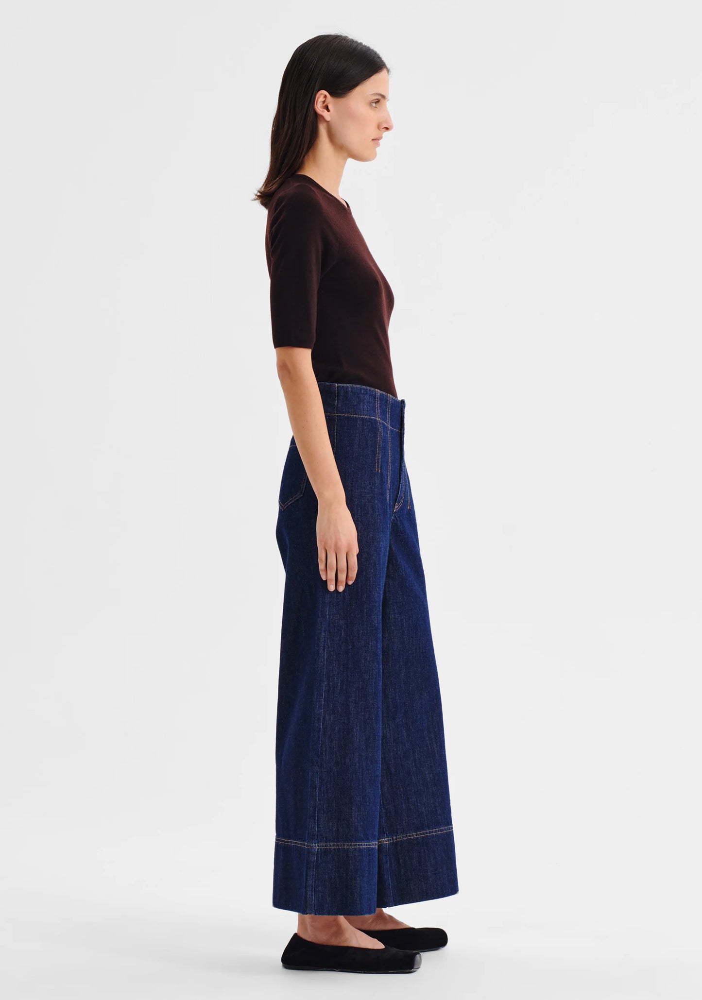 Morrison - Pierrot crop denim jean | Indigo