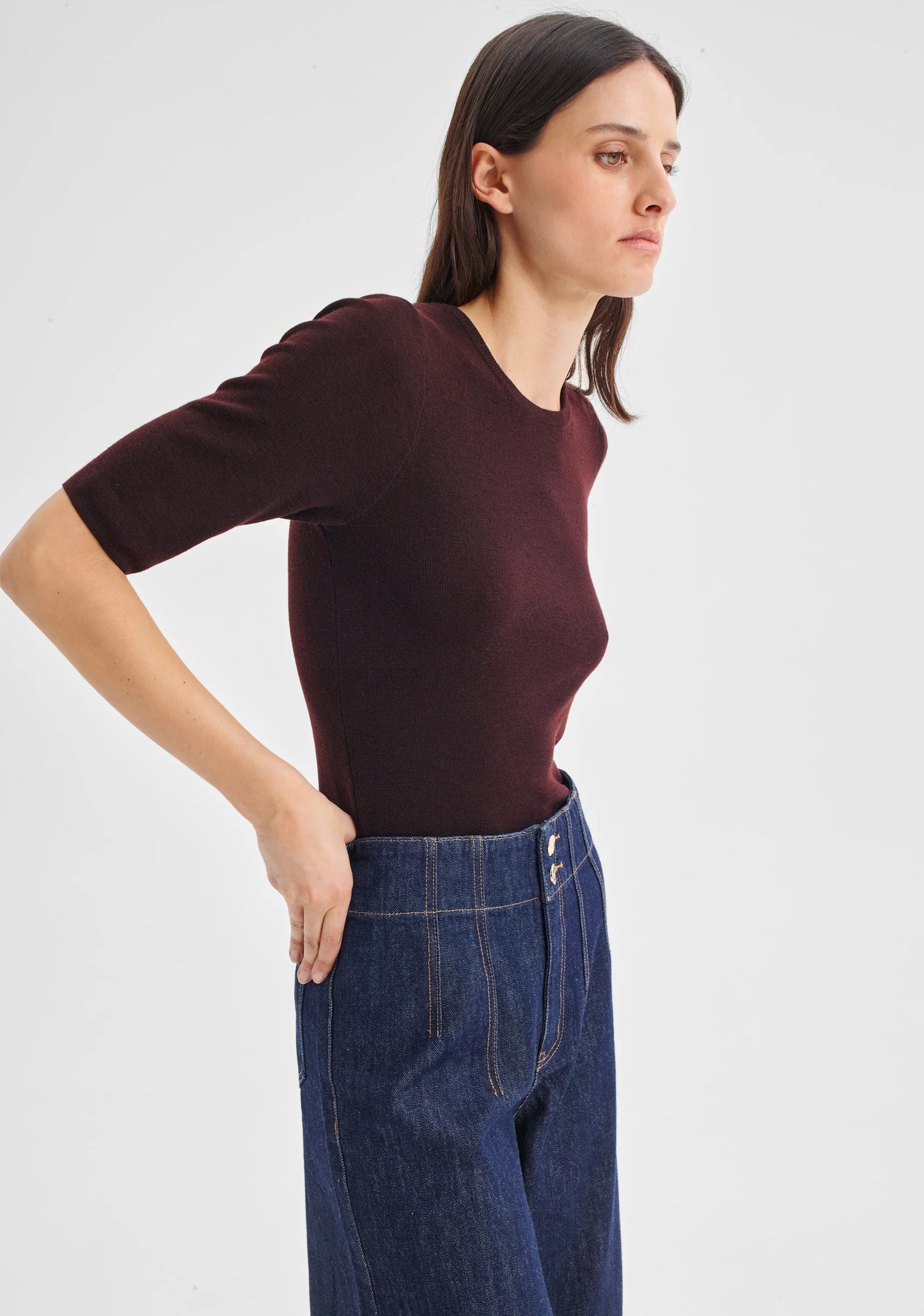 Morrison - Pierrot crop denim jean | Indigo