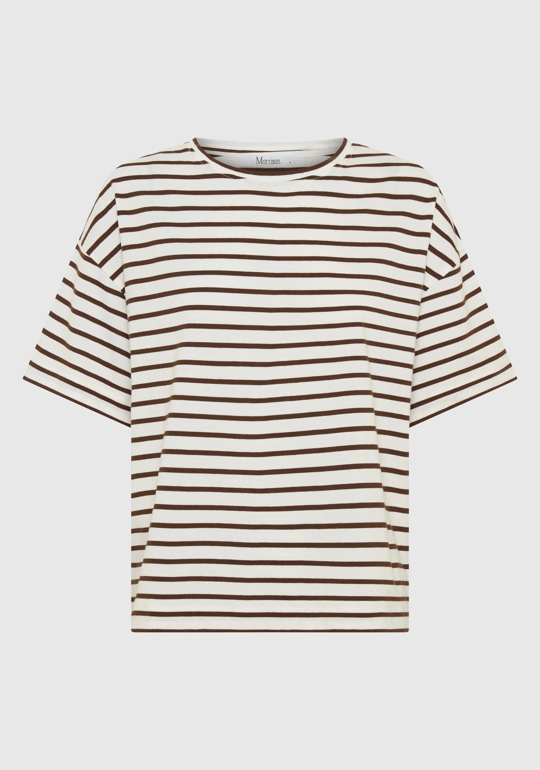 Archie Morrison Morrison - Archie Stripe Tee | Black/Cream – Oasis Lifestyle Boutique