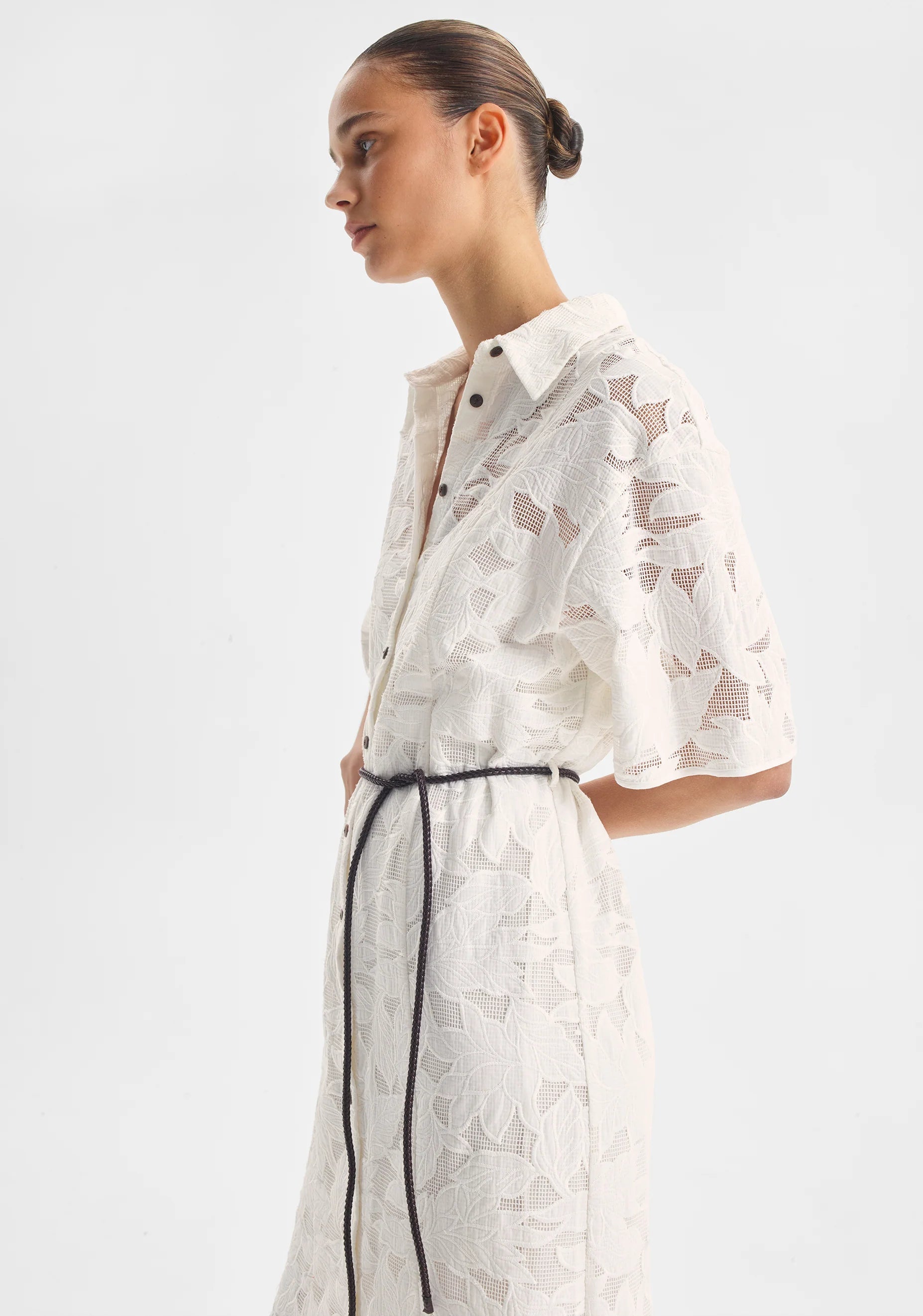 Morrison - Marnie Anglaise Shirt Dress | White Morrison