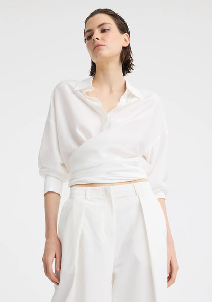 Morrison - Celine Wrap Shirt | White