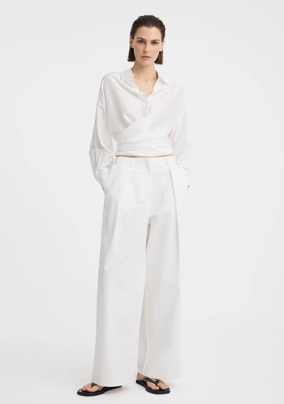 Morrison - Celine Wrap Shirt | White