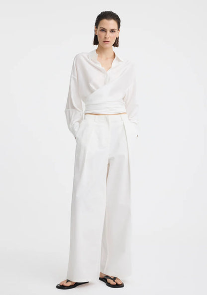 Morrison - Celine Wrap Shirt | White