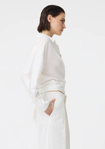 Morrison - Celine Wrap Shirt | White