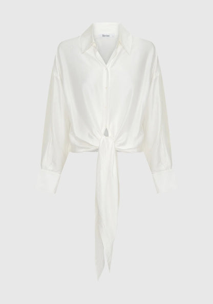 Morrison - Celine Wrap Shirt | White