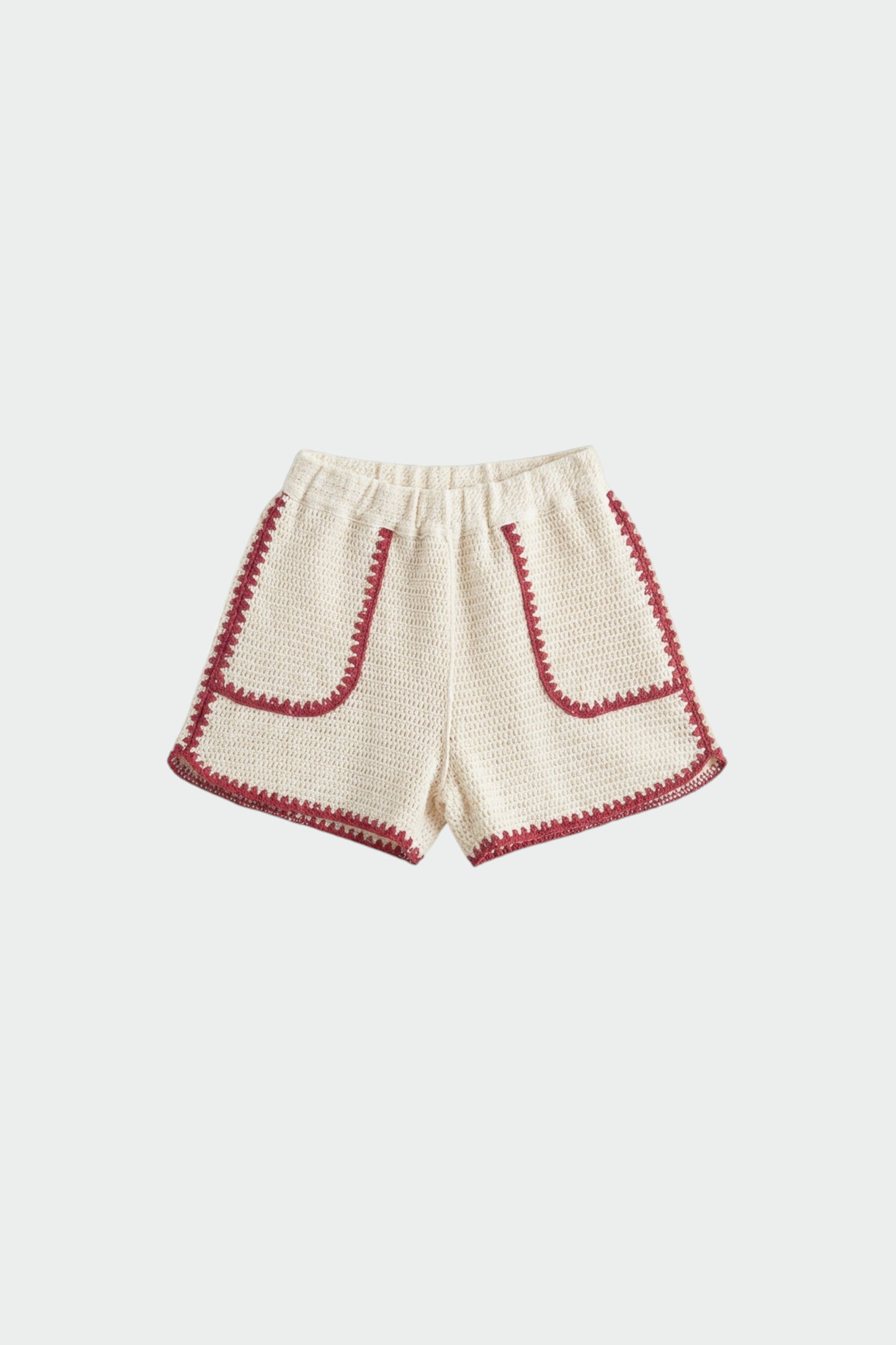 Indi & Cold - Bicolour Crochet Short | Rojo