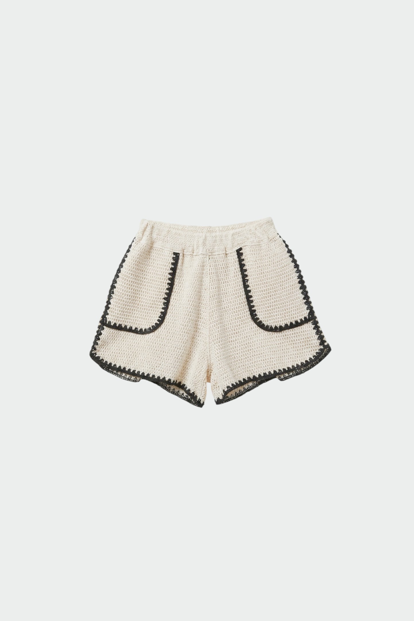 Indi & Cold - Bicolour Crochet Short | Negro