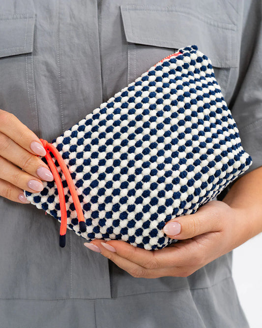 ELMS + KING - Napili Case Small | Navy/White