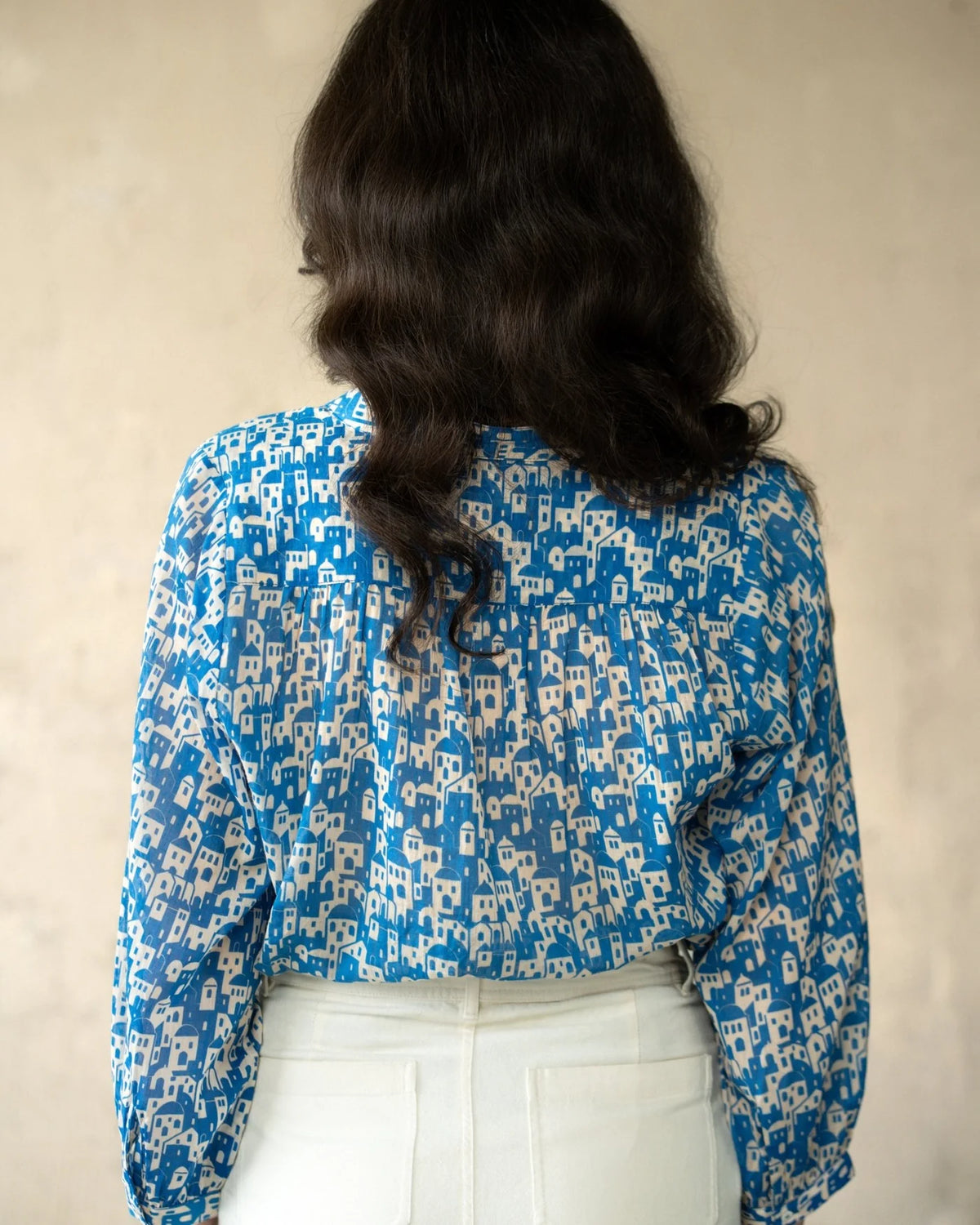 Marie Louise de Monterey - Nya Blouse Dual House | Blue White
