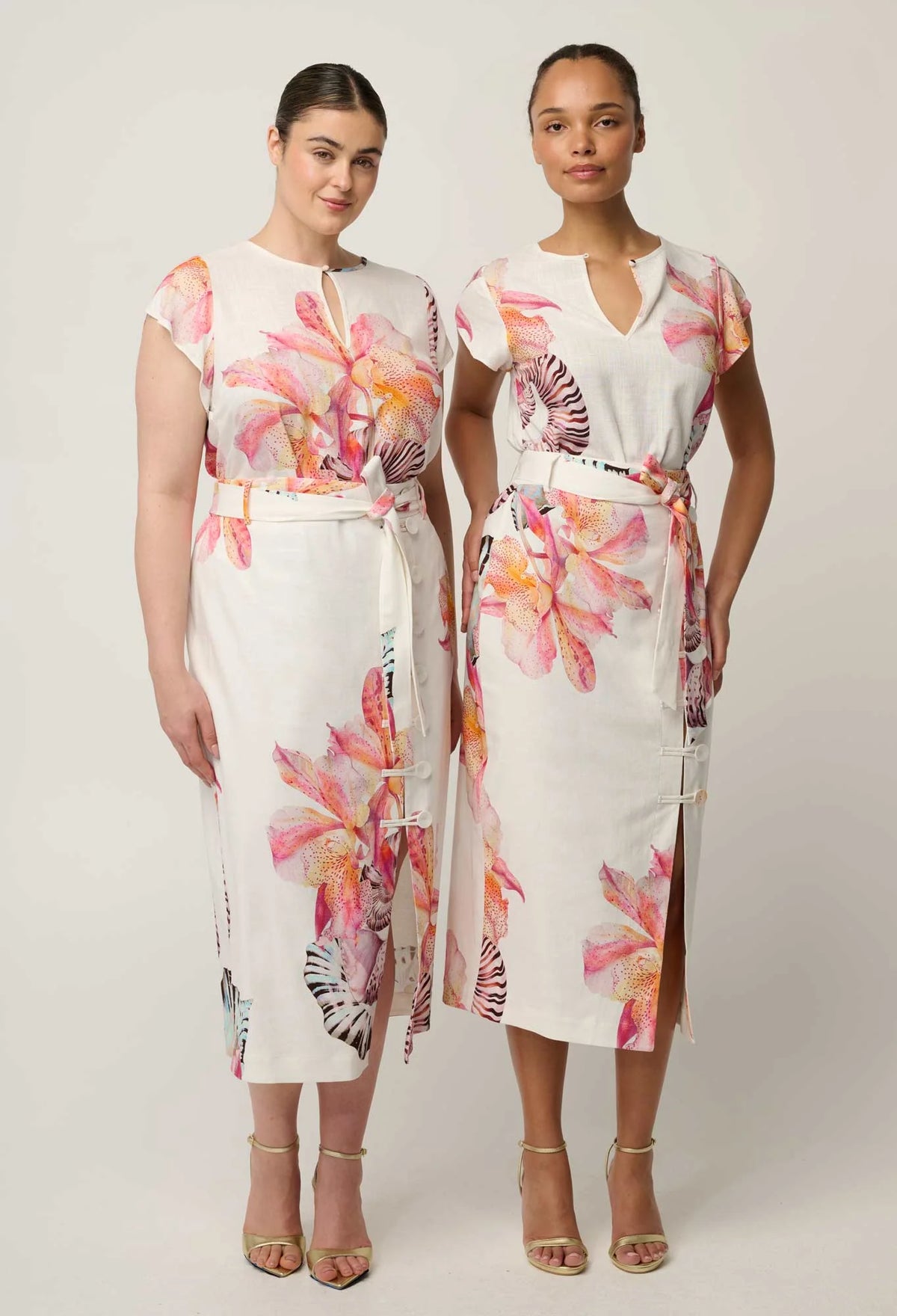OnceWas - Avis Linen Viscose Top | Nautilus Bloom