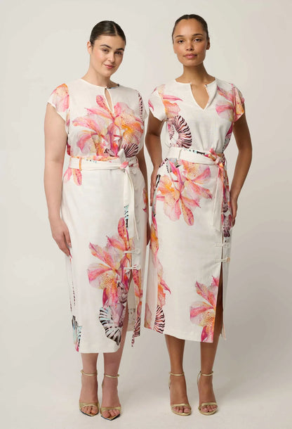 OnceWas - Avis Linen Viscose Top | Nautilus Bloom