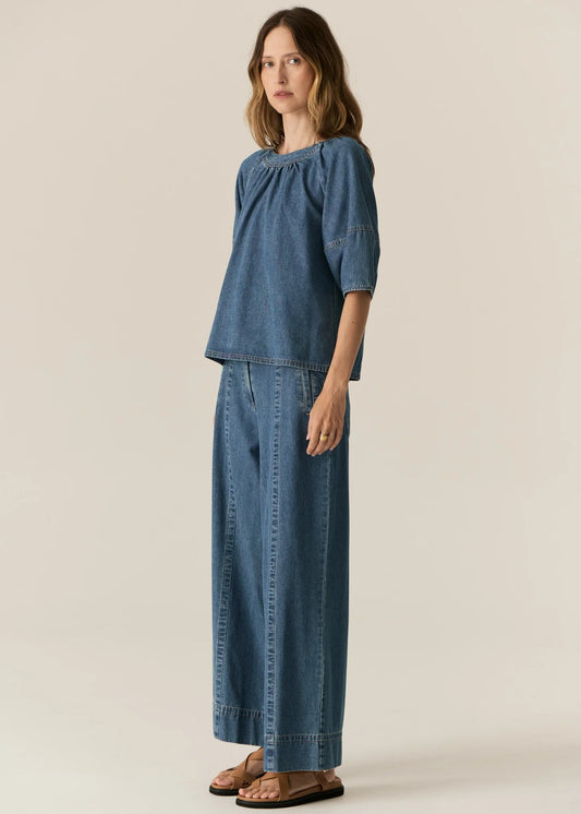 POL - Carsen Top | Light Wash POL
