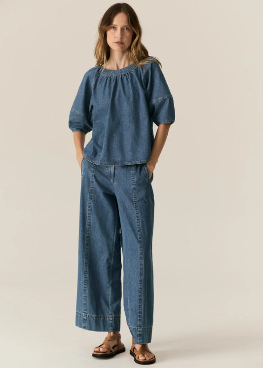 POL - Carsen Top | Light Wash POL