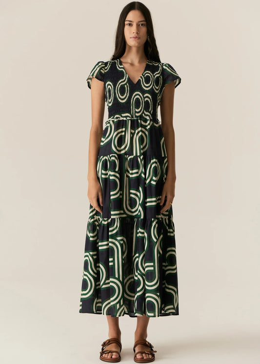 POL - Alter Shirred Dress | Ink POL