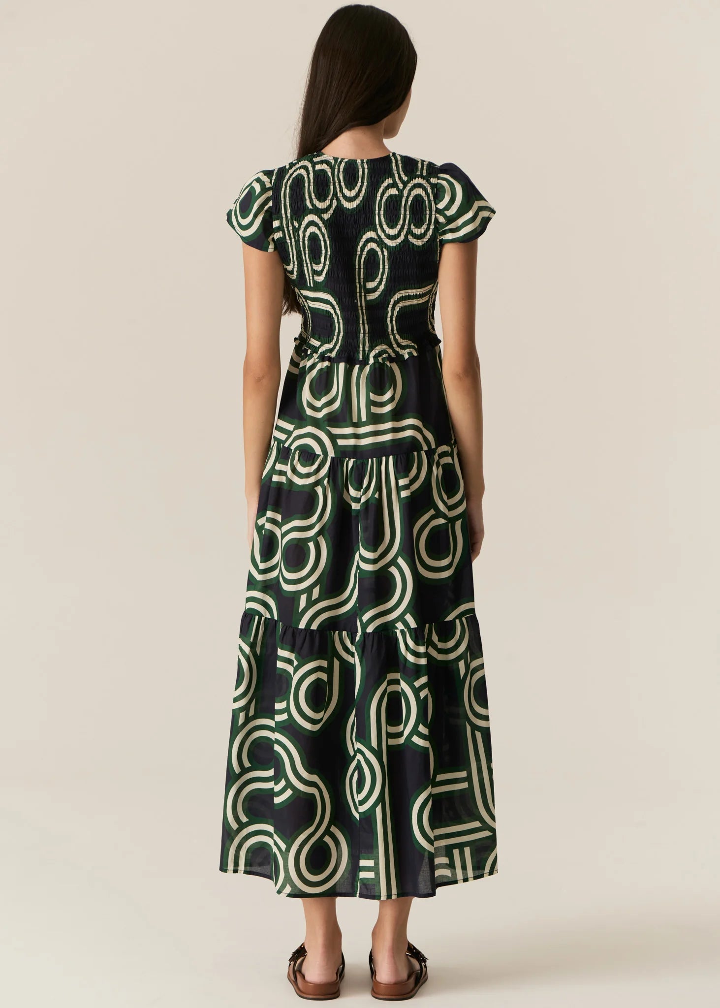 POL - Alter Shirred Dress | Ink POL