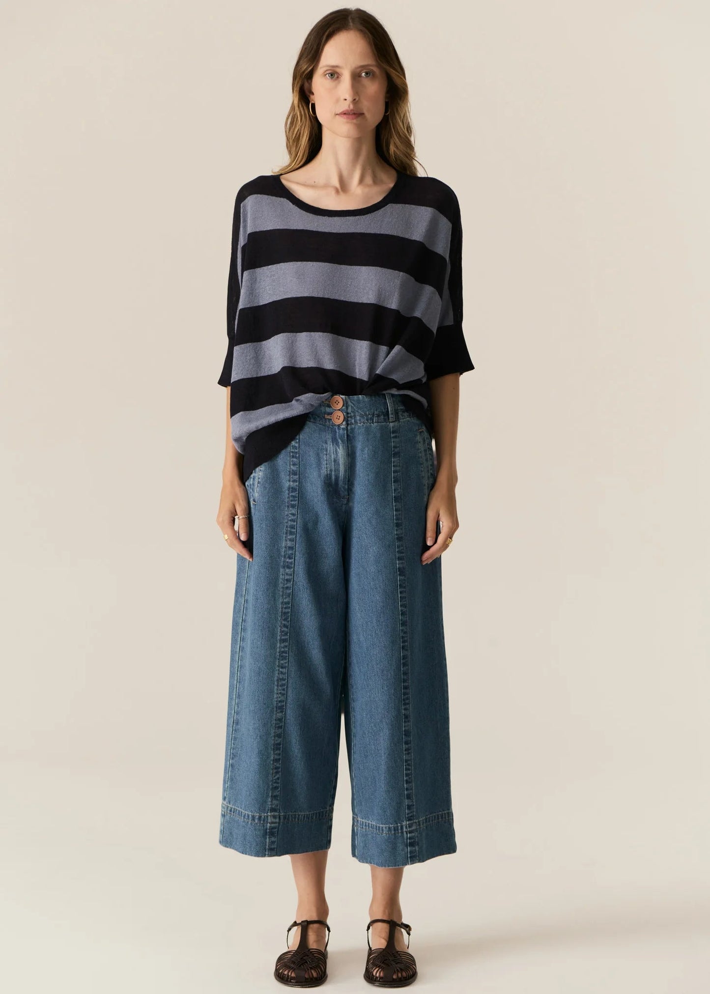 POL - Carsen Crop Denim Pant | Light Wash POL