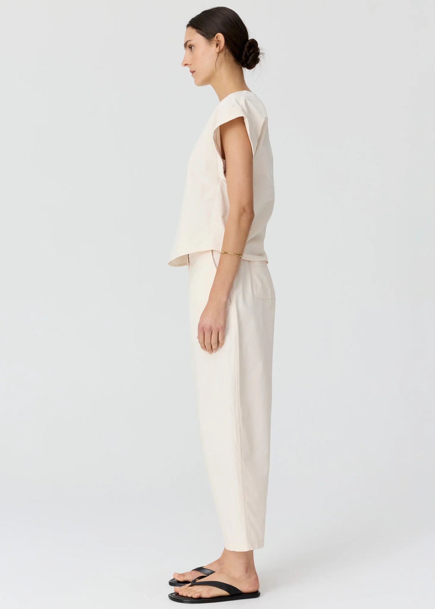 POL - Alma Barrel Pant | Pebble