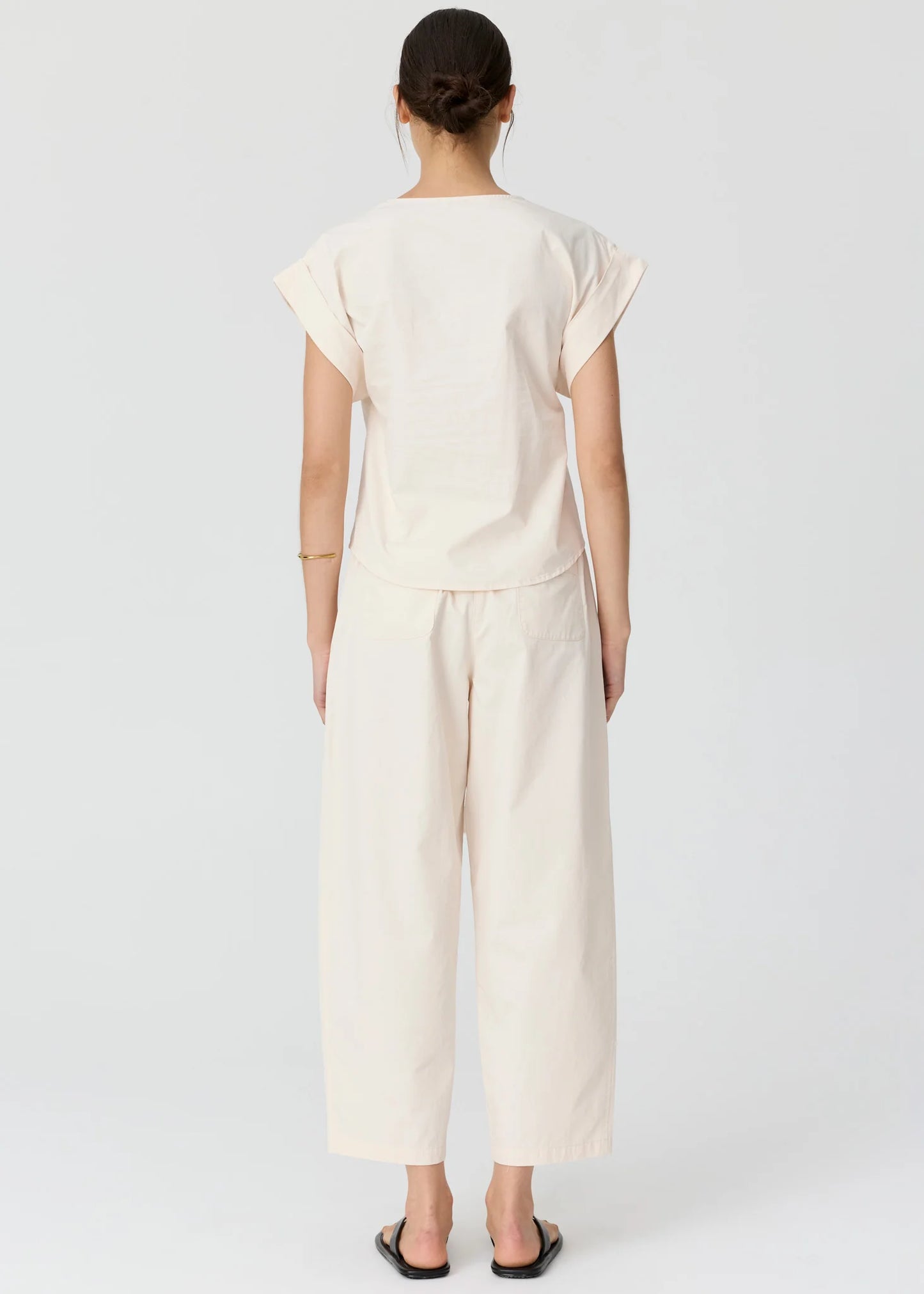 POL - Alma Barrel Pant | Pebble