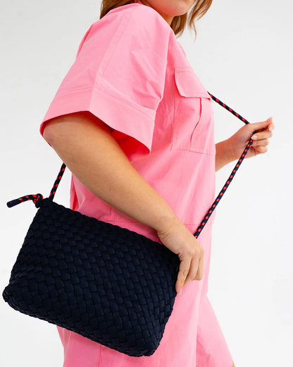 ELMS + KING - Panama Crossbody | Navy Neo Plait