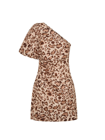 KIVARI - Paris Mini Dress | Brown KIVARI