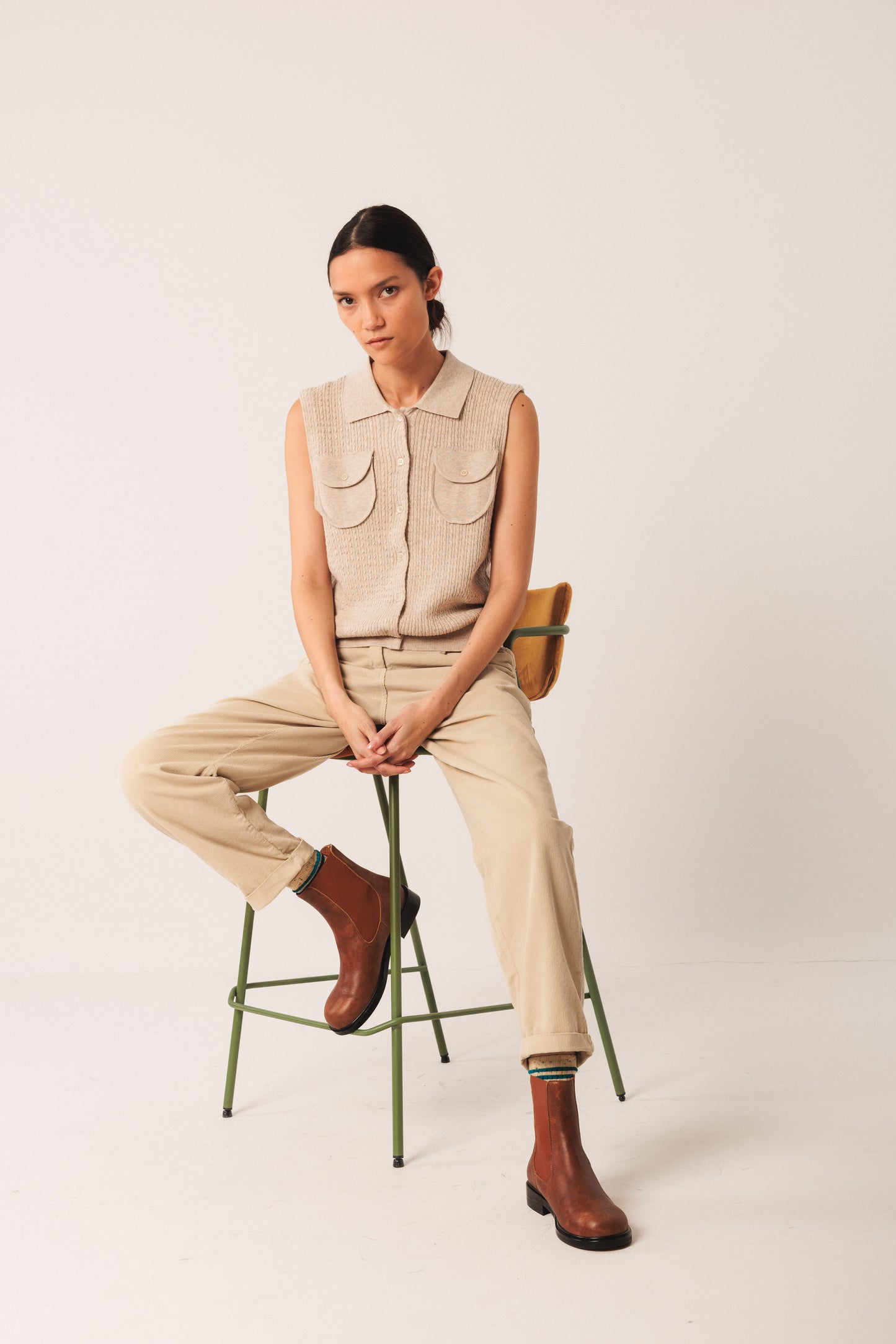 Indi & Cold - Chaleco Vest | Beige