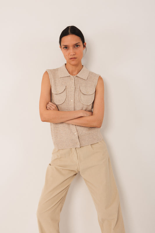 Indi & Cold - Chaleco Vest | Beige