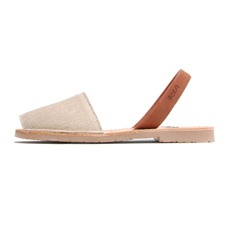 Ria Menorca Australia - Roba Avarcas Menorcan Sandals | Linen Canvas