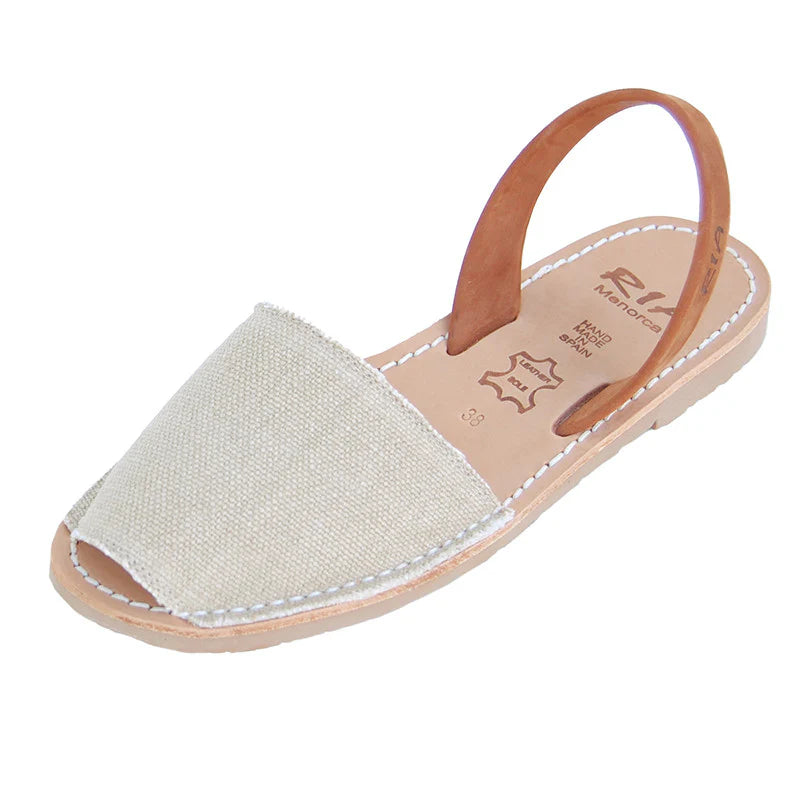 Ria Menorca Australia - Roba Avarcas Menorcan Sandals | Linen Canvas