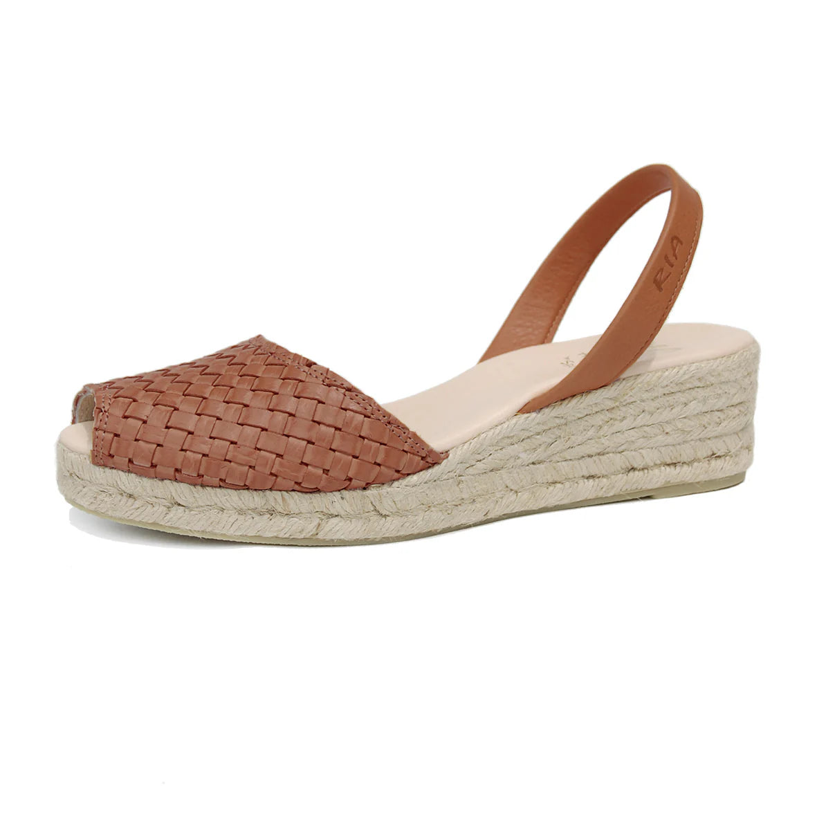 Ria Menorca Australia - Trenza Low Jute Wedge Espadrilles | Tan