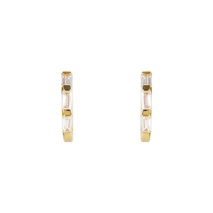 FAIRLEY - Crystal Baguette Huggies